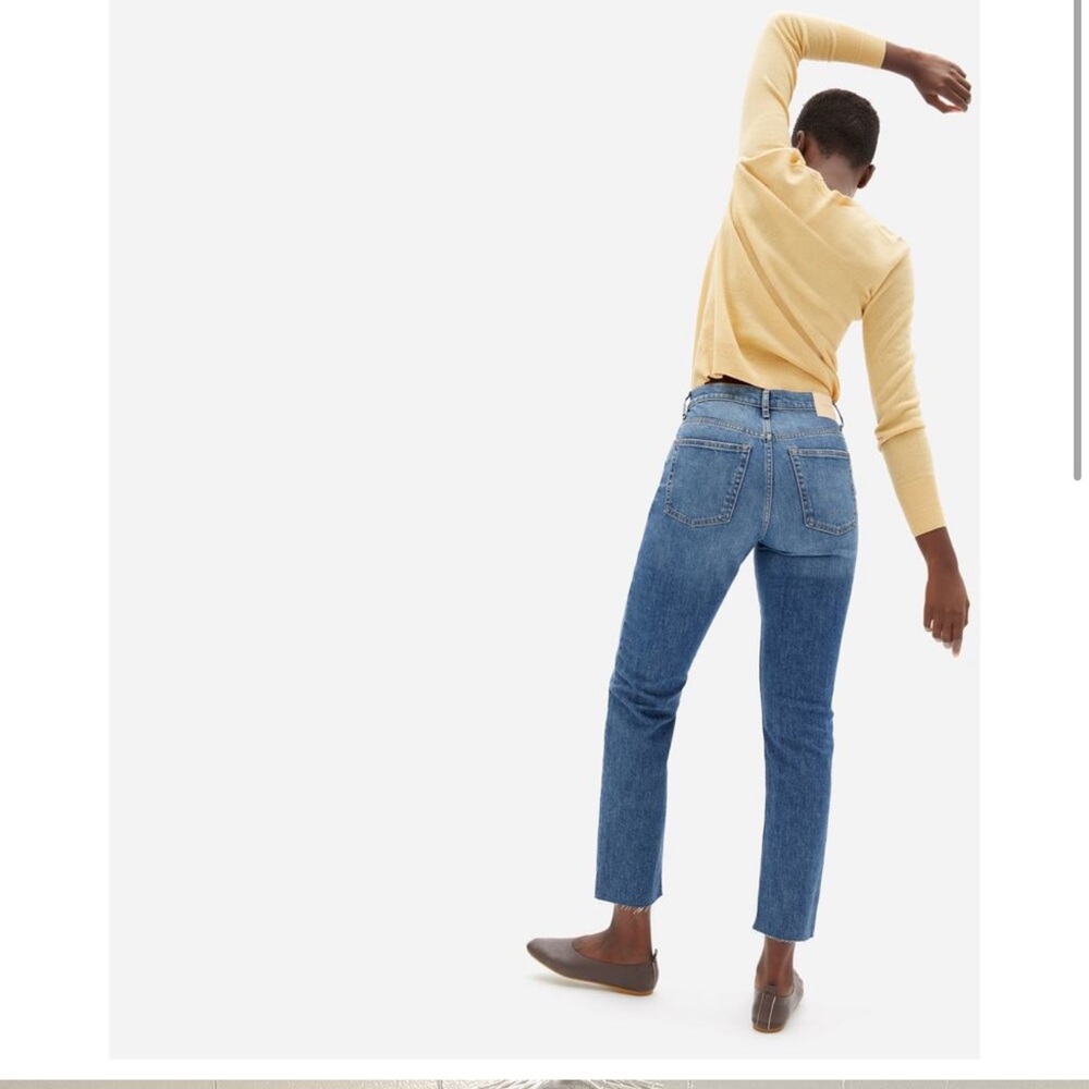 NWT Everlane The '90s Cheeky Straight Jean Color Vintage Sunbleached Blue Sz 31 - Picture 2 of 8